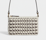 SS93 intricate knots on leather crossbody