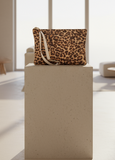 SS114 Lucky Brand leopard printed wristlet