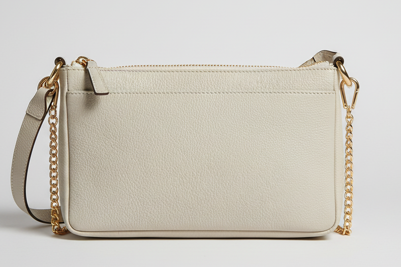 SS93 intricate knots on leather crossbody