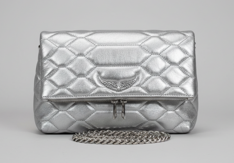 SS82 Zadig & Voltaire triple section envelope metallic