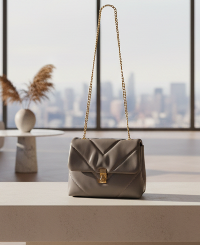 AB102 Quilted Chevron Crossbody