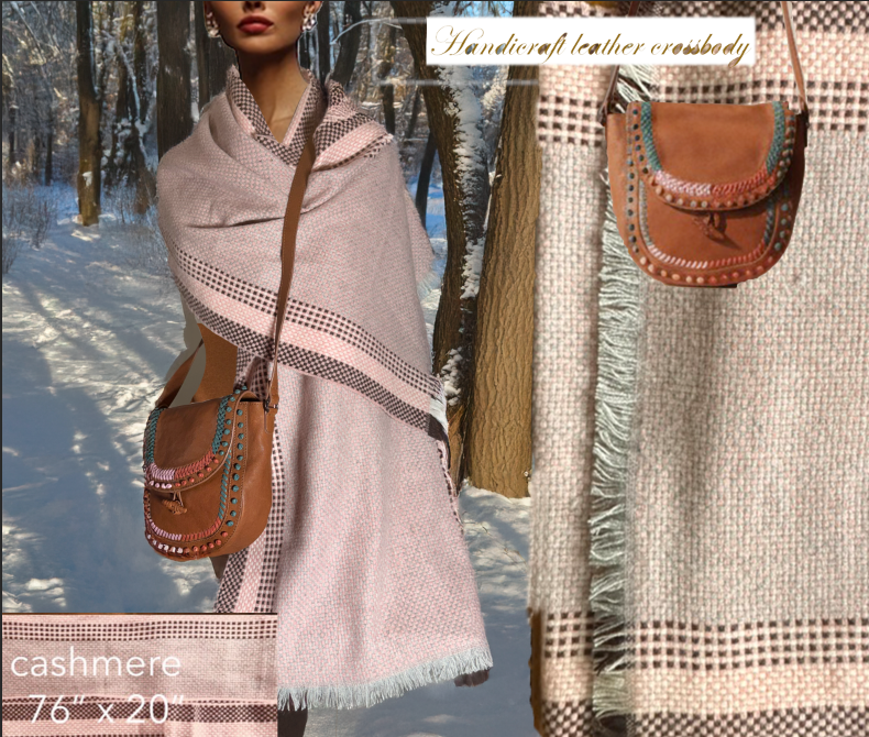 Cashmere Shawl & Handbag combo 3