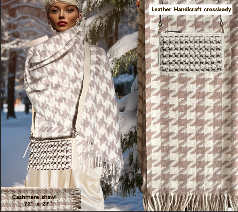 Cashmere Shawl & Handbag combo 1