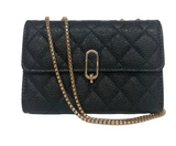 DS108  QUILTED CROSSBODY METAL CHAIN
