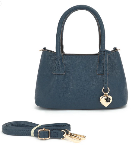 DS301 SATCHEL WITH CHARM DETAIL