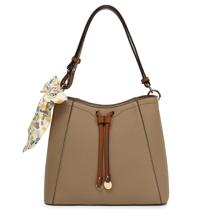AB108 CONVERTIBLE HOBO WITH SCARF
