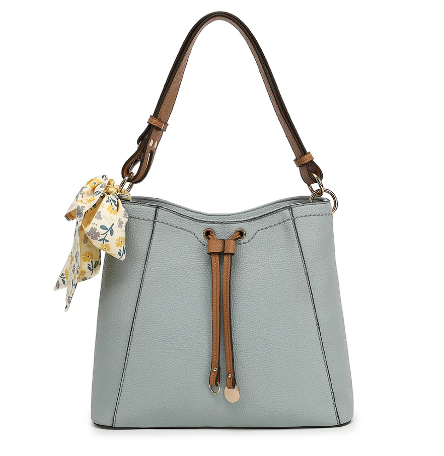 AB108 CONVERTIBLE HOBO WITH SCARF