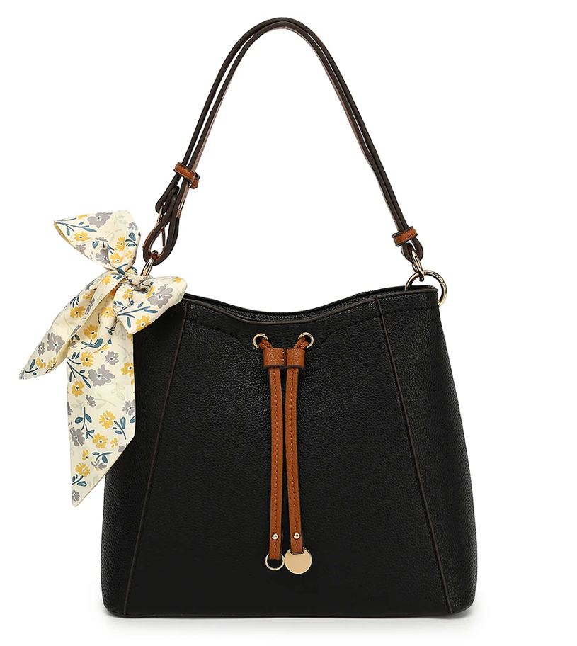 AB108 CONVERTIBLE HOBO WITH SCARF