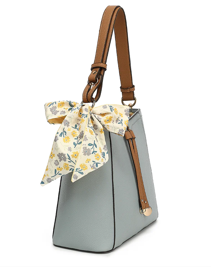 AB108 CONVERTIBLE HOBO WITH SCARF