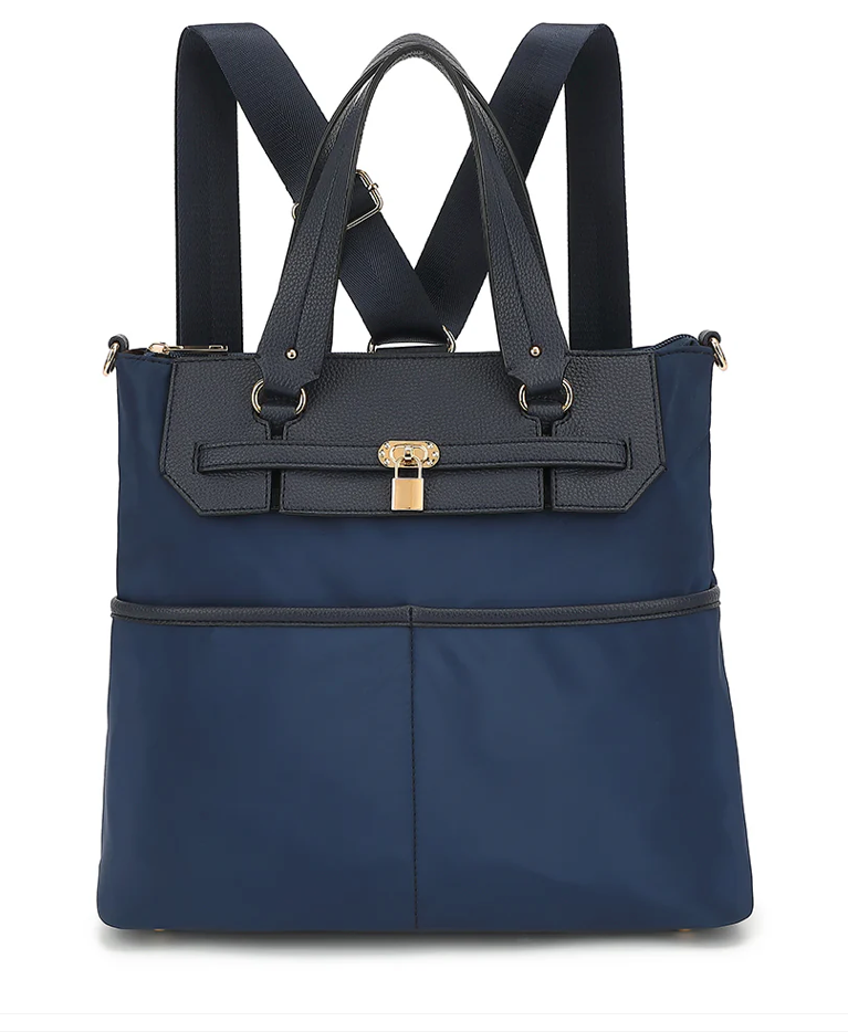 AB249 Nylon Convertible backpack with Lock