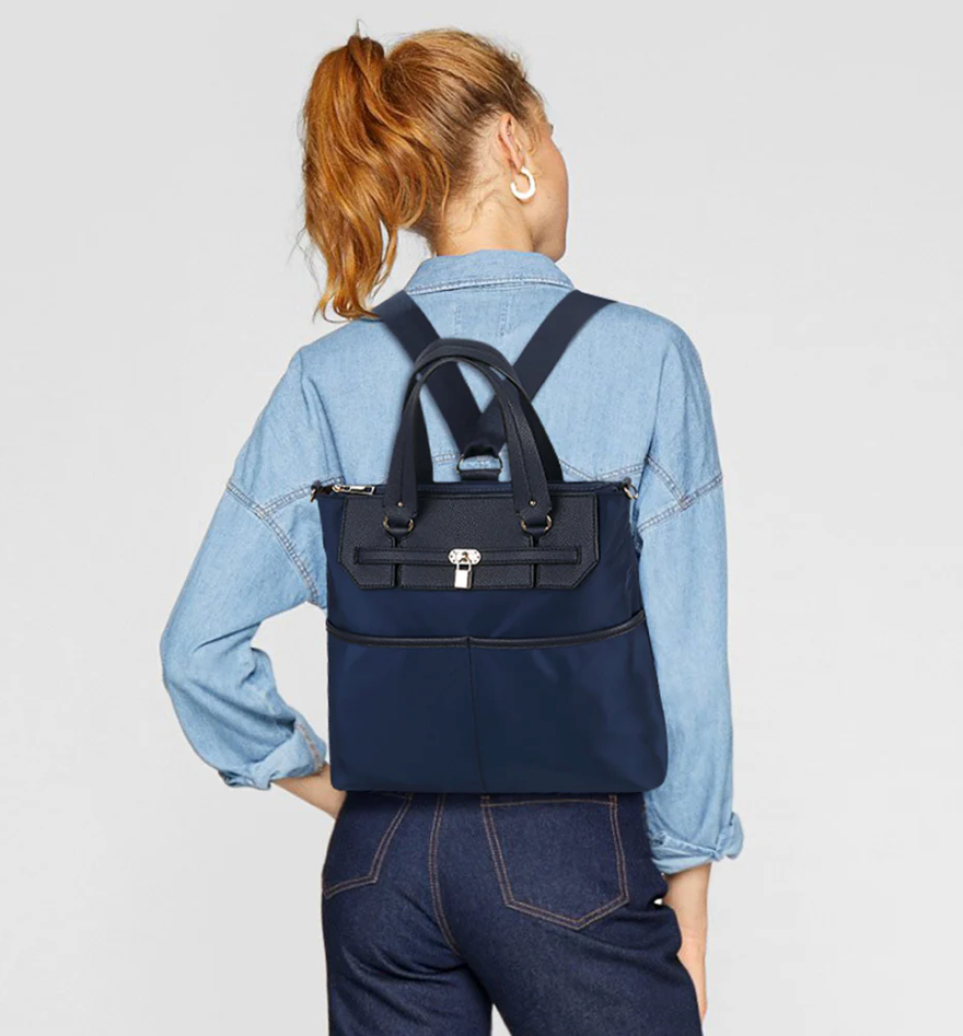 AB249 Nylon Convertible backpack with Lock