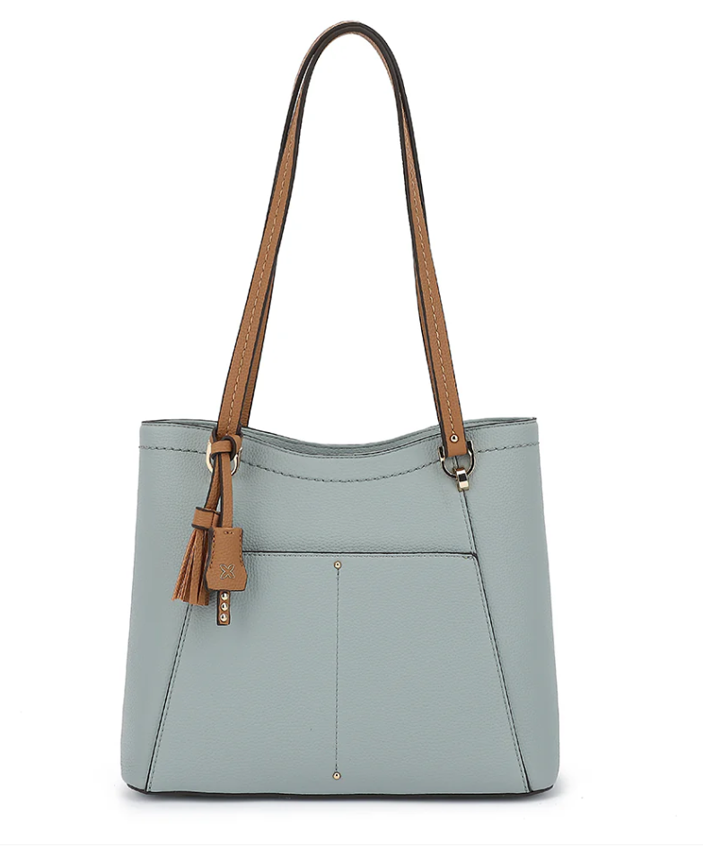 AB302 Tote with leather tassel