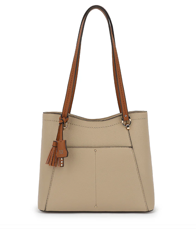 AB302 Tote with leather tassel