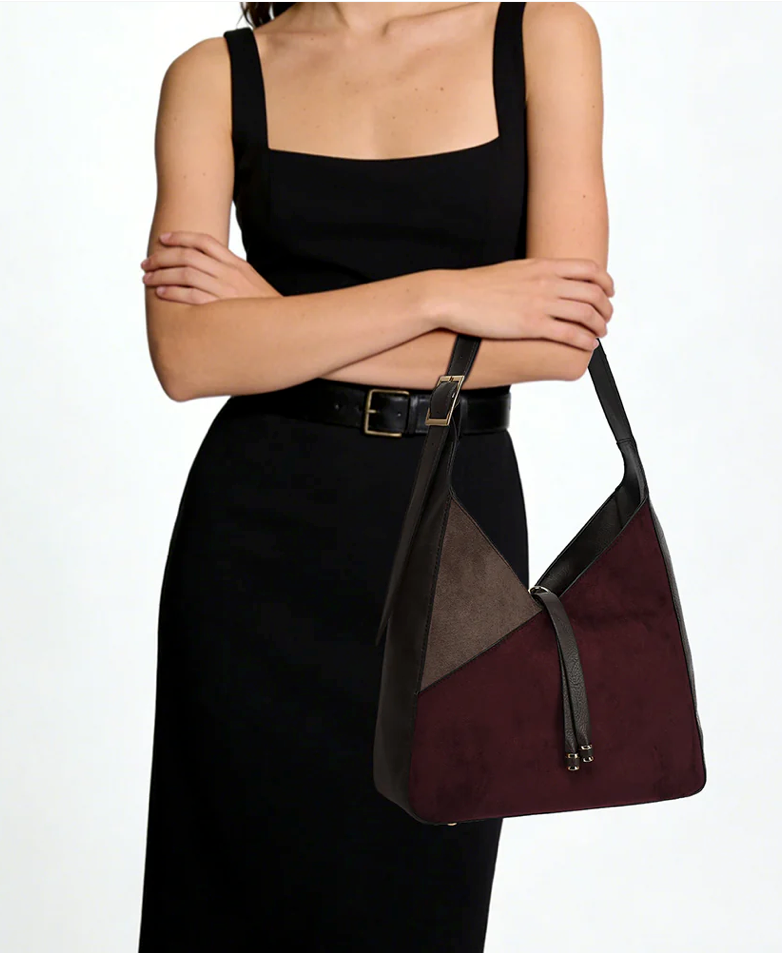 AB330 ASY COLORBLOCK SHOULDER BAG