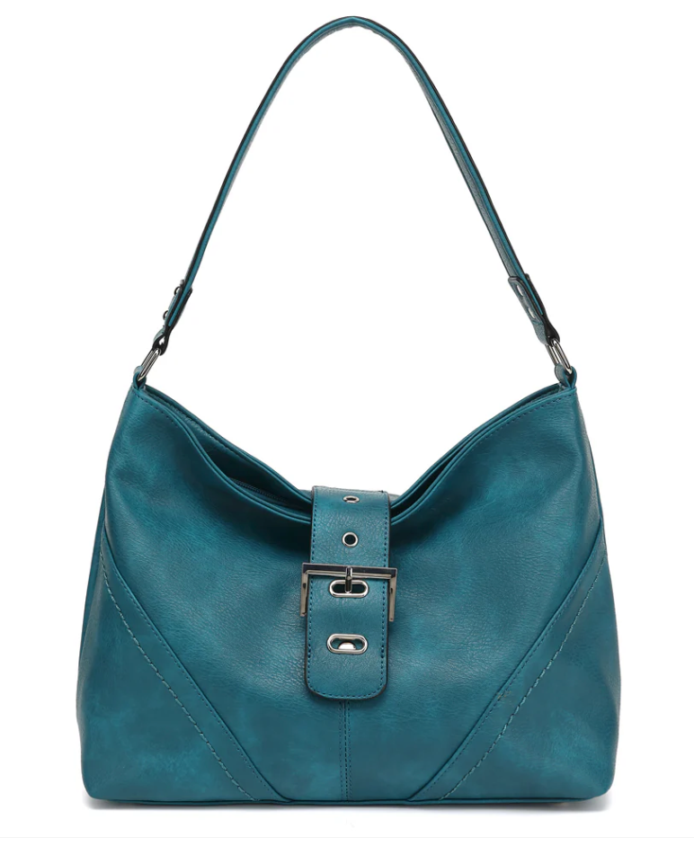 AB111 Buckle Top Slouchy Hobo