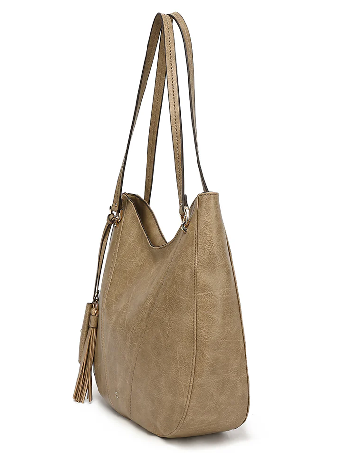 AB250 SLOUCHY N/S HOBO WITH HANGOFF