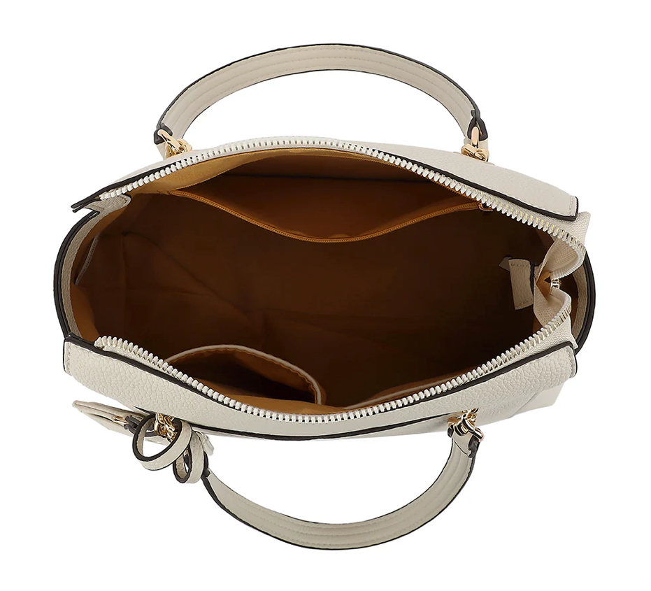 AB335 DOUBLE HANDLE SATCHEL WITH HANGOFF