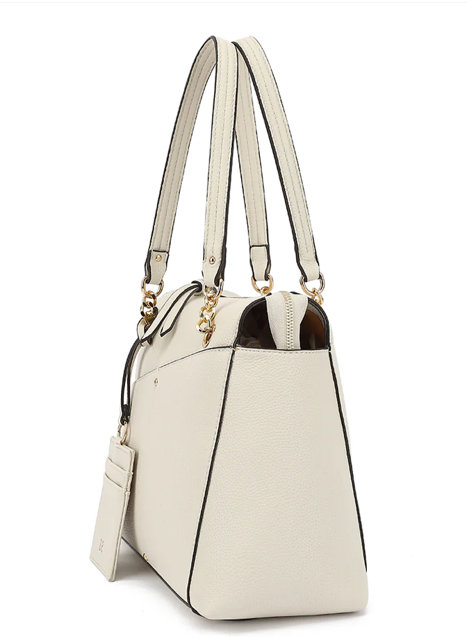 AB335 DOUBLE HANDLE SATCHEL WITH HANGOFF