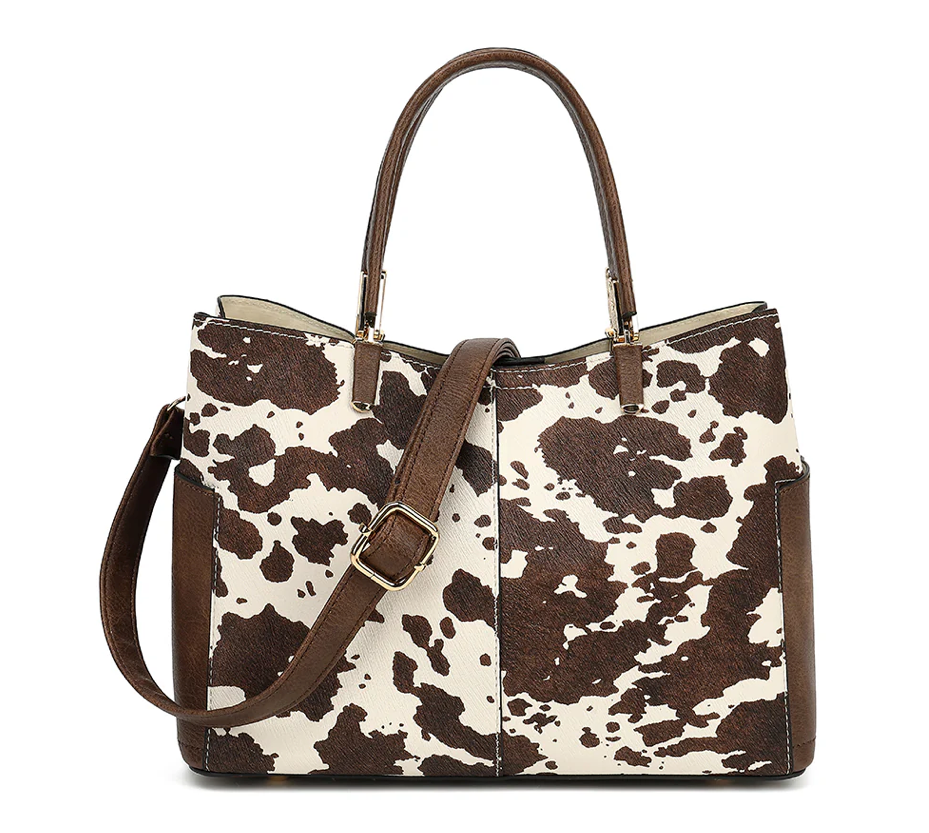 AB116 TRIPLE COMPARTMENT SATCHEL WITH CROSSBODY STRAP