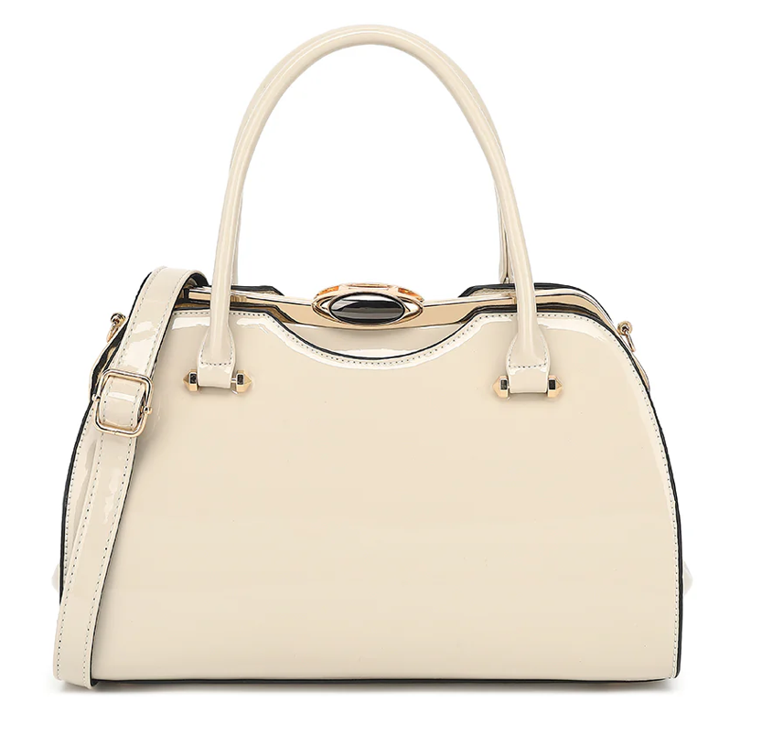 AB401 patent leather Tristen satchel