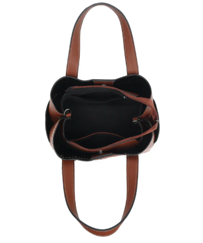 AB2140   TRIPLE COMPARTMENT SATCHEL WITH CROSSBODY STRAP