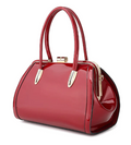 AB402 Brook Patent Leather Frame Satchel