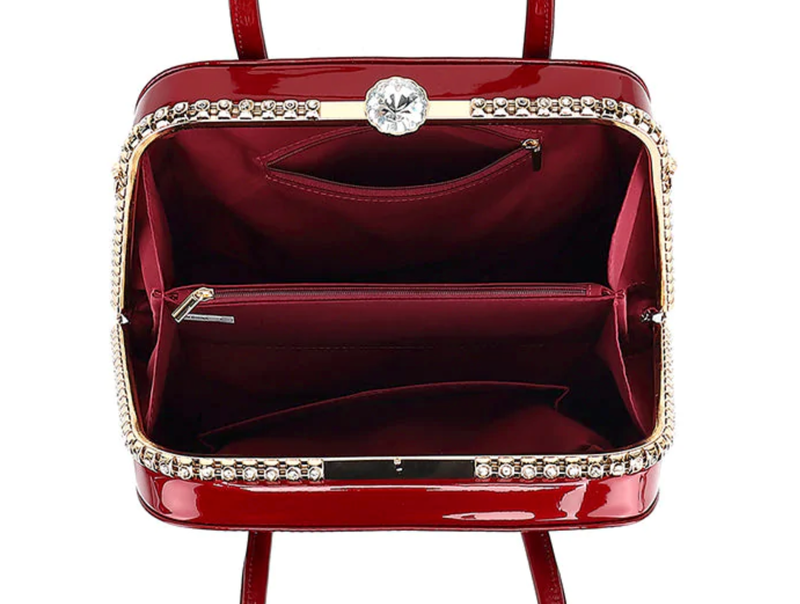 AB405 Rhinestone Frame Satchel